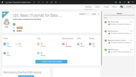 dataiku tutorial|Concept .